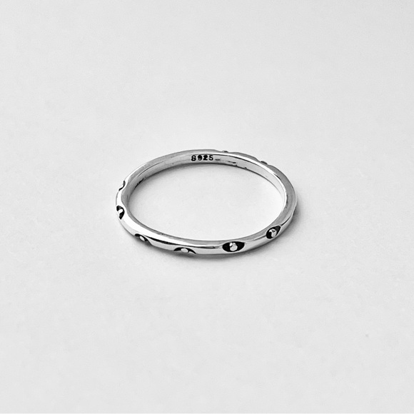 Sterling Silver Little Tiny Eternity All Seeing Eye Ring, Evil Eye Rings, Eyes - Picture 10 of 12